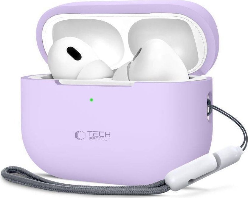 Tech-Protect Etui APPLE AIRPODS PRO 1 / 2 Tech-Protect Silicone lawendowe