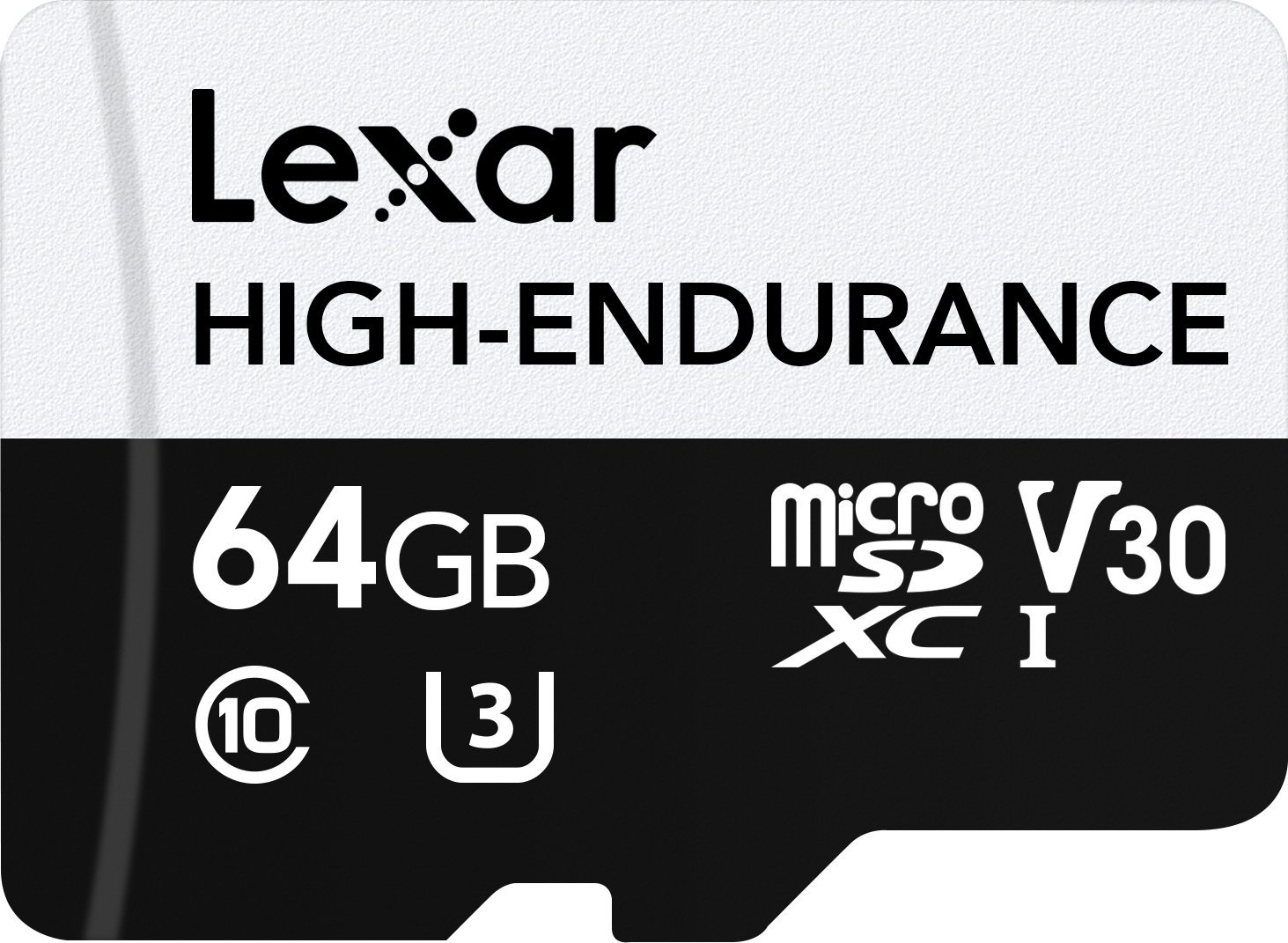 Karta Lexar High-Endurance MicroSDXC 64 GB Class 10 UHS-I/U3 V30 (LMSHGED064G-BCNNG)