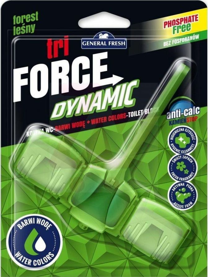 General Fresh Kostka Do Wc Barwiąca Wodę 45g Leśny General