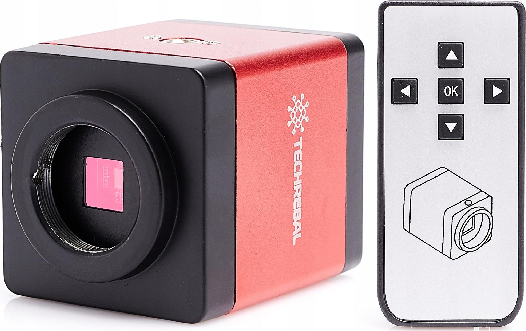 Mikroskop Techrebal Kamera 620 Techrebal FULL HD HDMI 2,0MP do mikroskopu czerwona