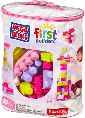 Mega Bloks First Builders - Torba Różowa (DCH62)