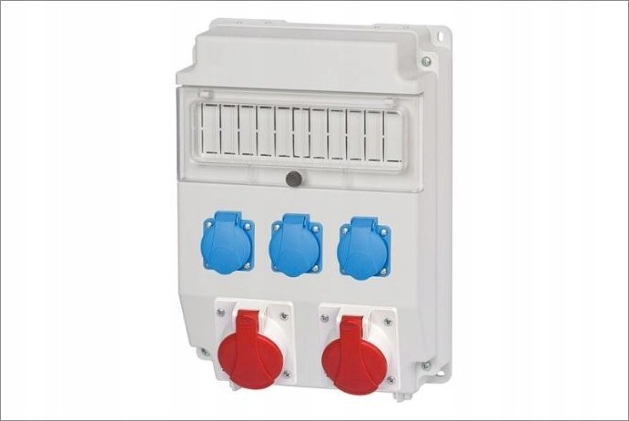 F-Elektro Rozdzielnica CAJA 2x32A/5P, 3x230V 11M IP44