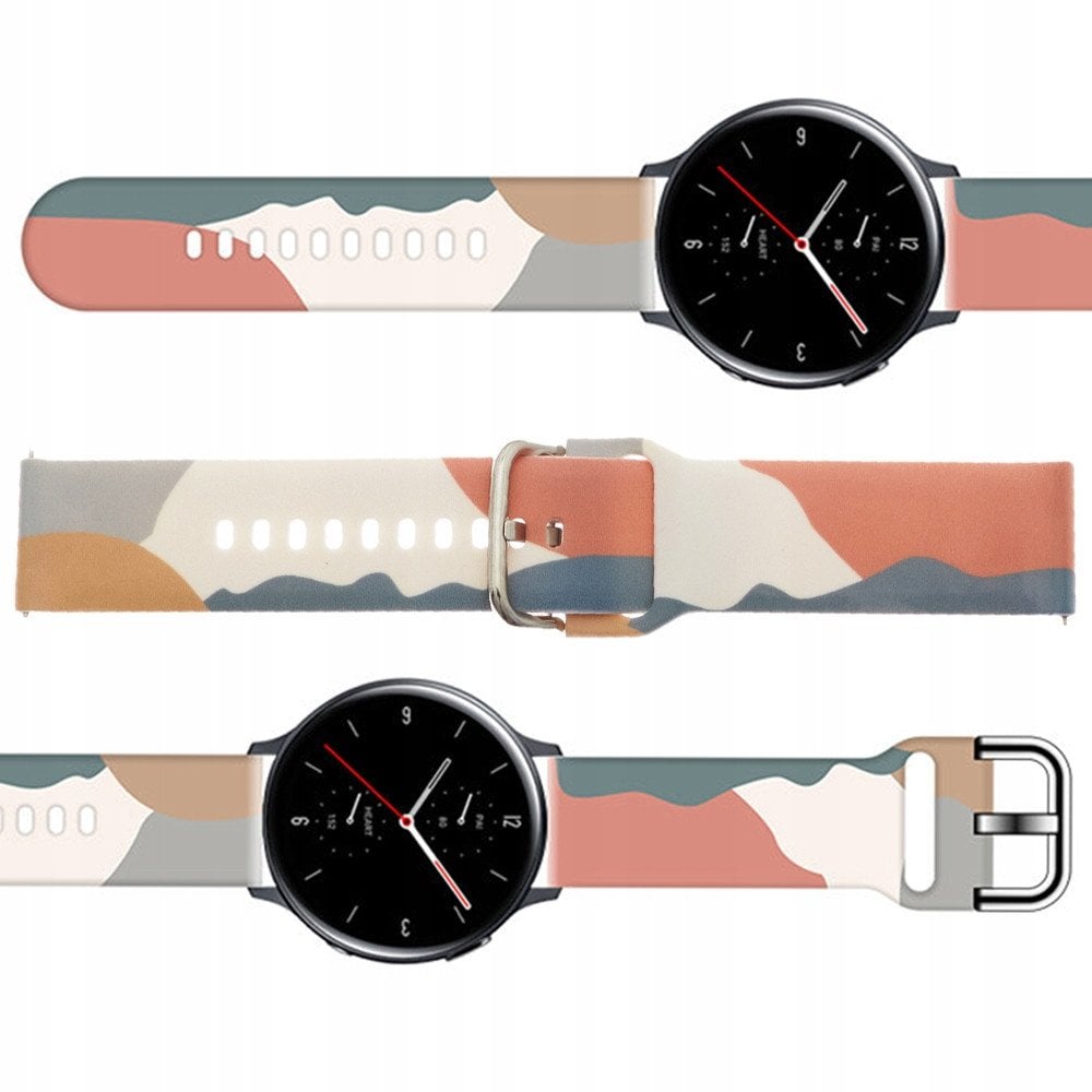 Pasek Strap Moro do Samsung Galaxy Watch 45 / 46 / 47 mm silikonowa bransoletka opaska do zegarka - wzór 15