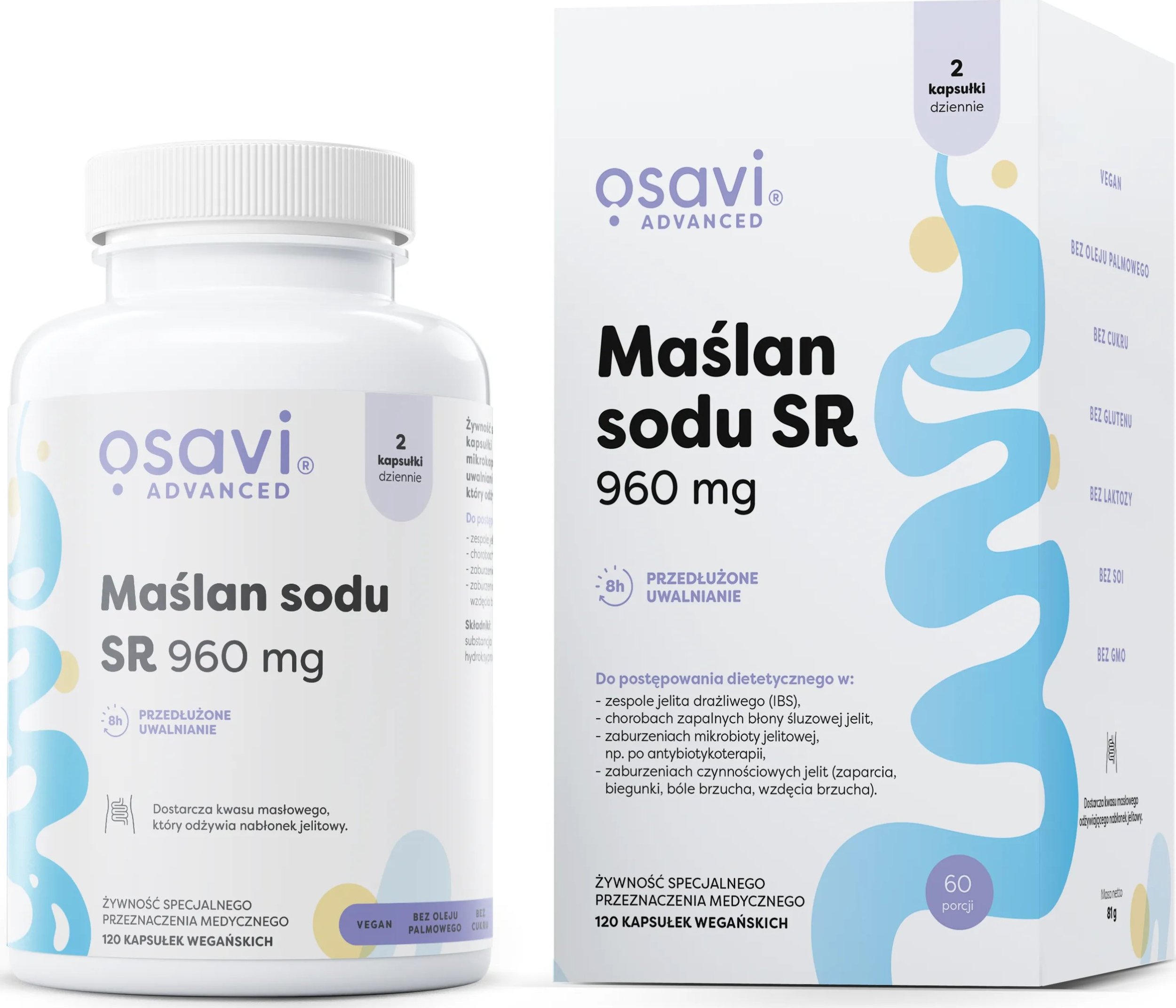 Osavi Osavi - Maślan Sodu, 960mg, 120 vkaps