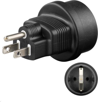 MicroConnect Universal adapter US/Schuko (PETRAVEL3)