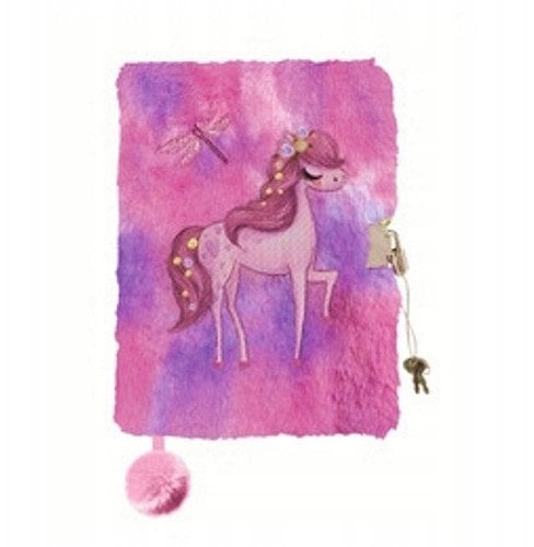 Pamiętnik z kłódką 3D włochacz A5 96k My Little Friend Romantic Horse