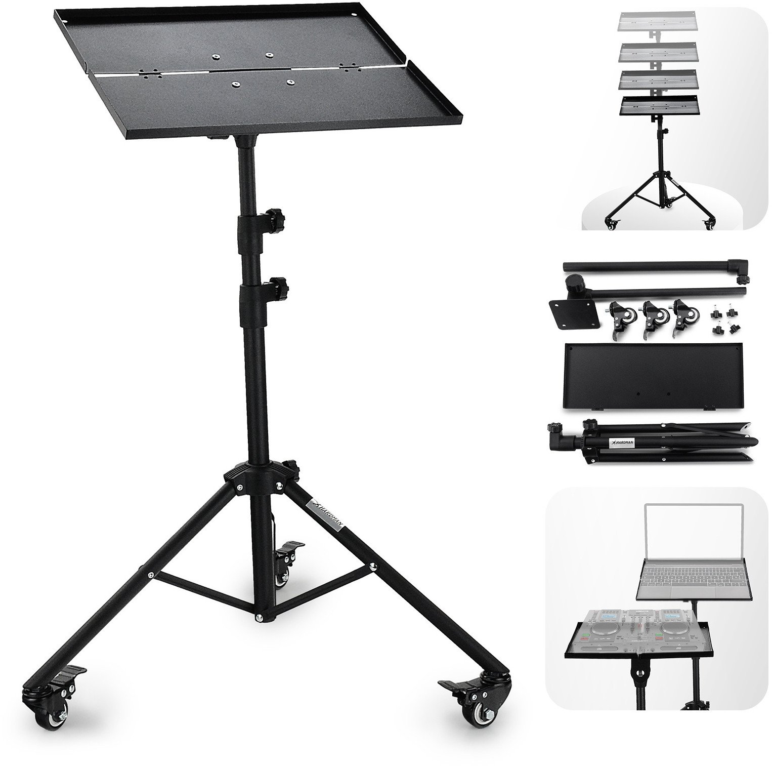 Statyw pod laptop projektor podstawka i kółkami HPS2 Hardman one size