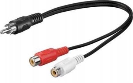 PremiumCord PremiumCord Kabel 1x CINCH male - 2x CINCH female 20cm