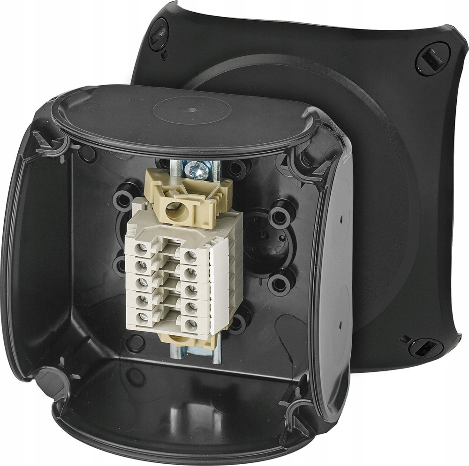 62000340 Puszka odgałęźna ATEX do stref 2 i 22 IP66 93x93x62mm czarna 5x2,5 mm2 Cu RX 0205 T