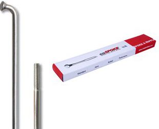 Cn Spoke Szprychy STD14 2.0-2.0-2.0 stal nierdzewna 290mm srebrne + nyple 144szt. (CN-STD290)