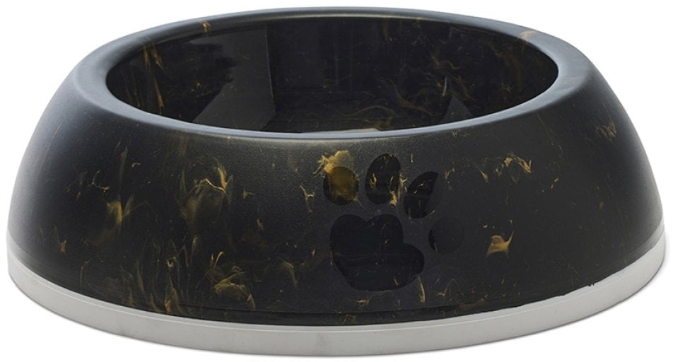 Savic Delice 3 Marble, miska dla psa, czarna/złota, plastik, 1,2l