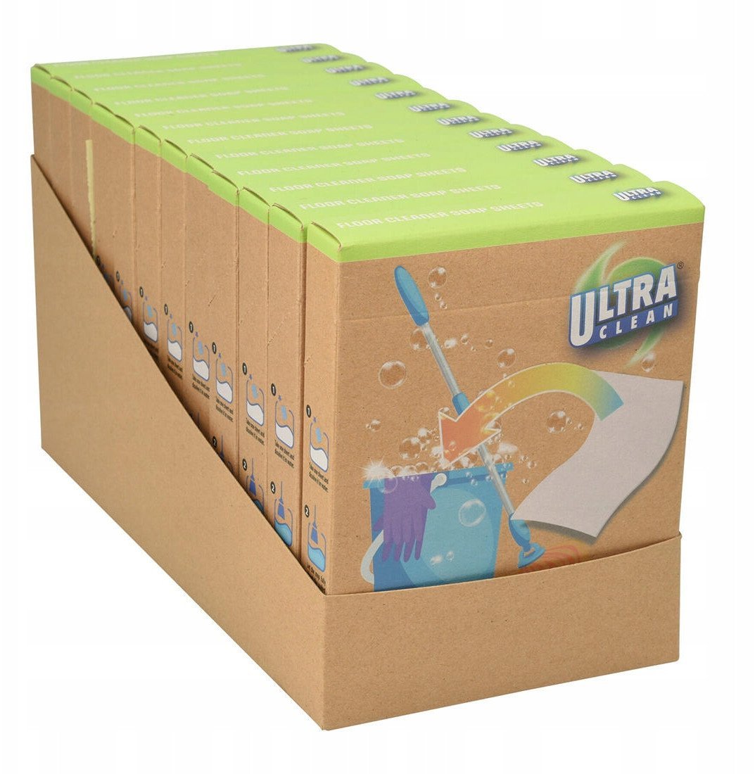 Listki do Mycia Podłóg ULTRA CLEAN 12 szt. Rozpuszczalne Zapachowe
