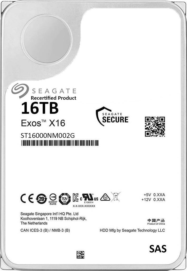 Dysk Seagate DYSK HDD 3.5 SEAGATE EXOS X16 ST16000NM002G 16TB