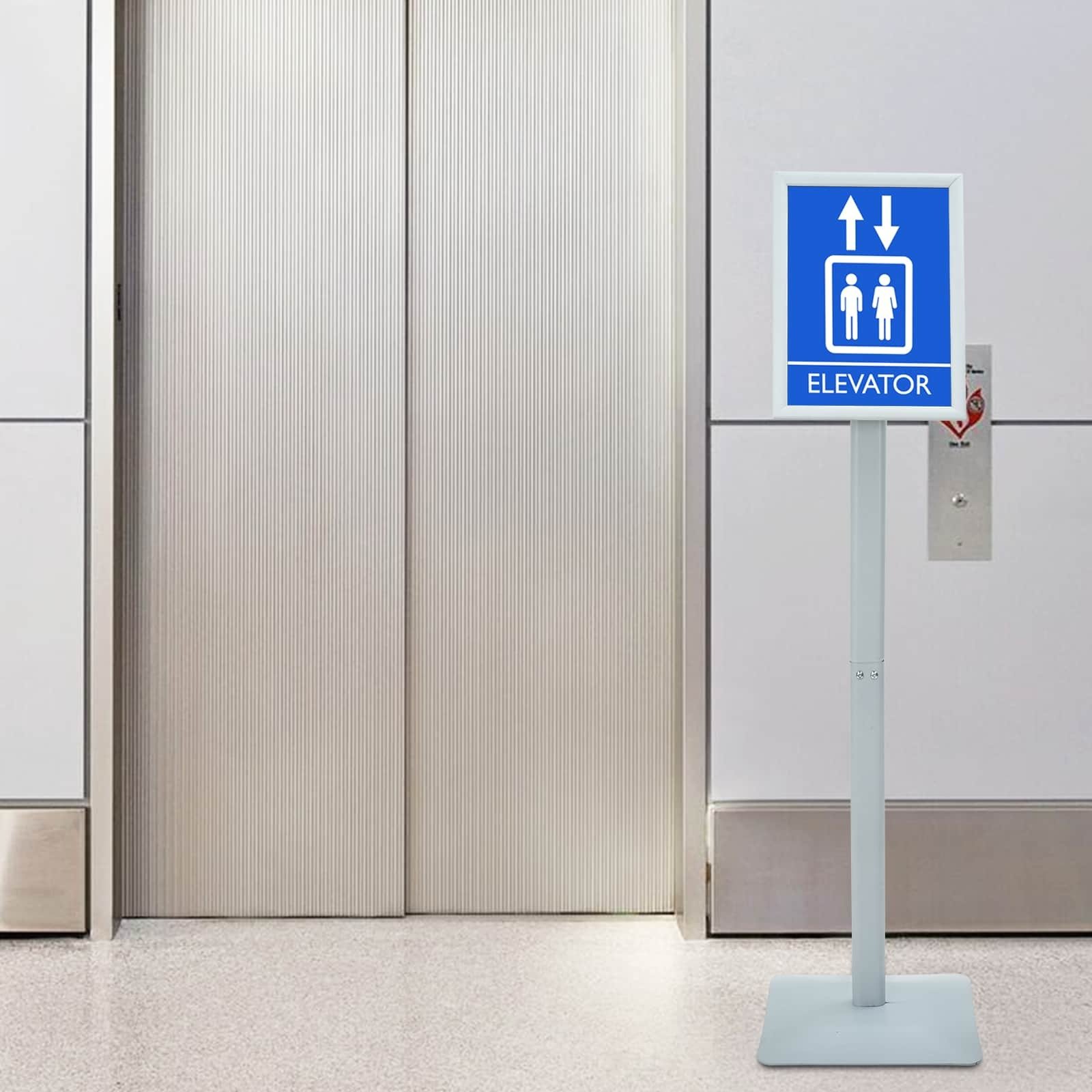 vidaXL Stojak na plakaty Srebrny 32 x 27 x 119 cm PVC i żeliwo