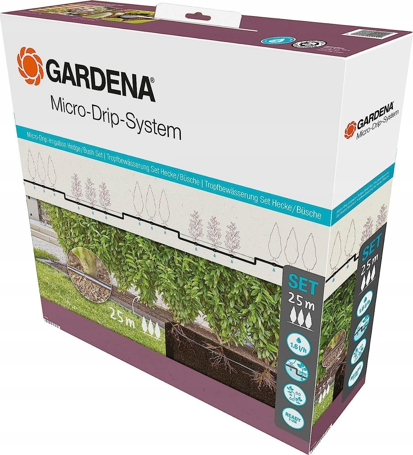 Gardena Gardena MDS Tropfrohr 1,6 l/h, ober-/unterirdi Verlegu 50 m