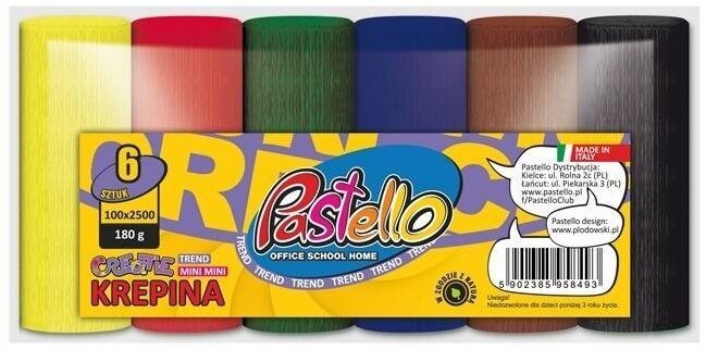Krepina 10x250cm 180g 6 kolorów