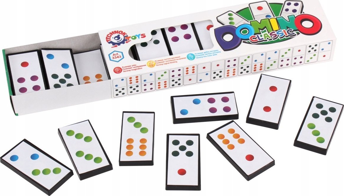 Technok Domino klasyczne gra TechnoK 3343