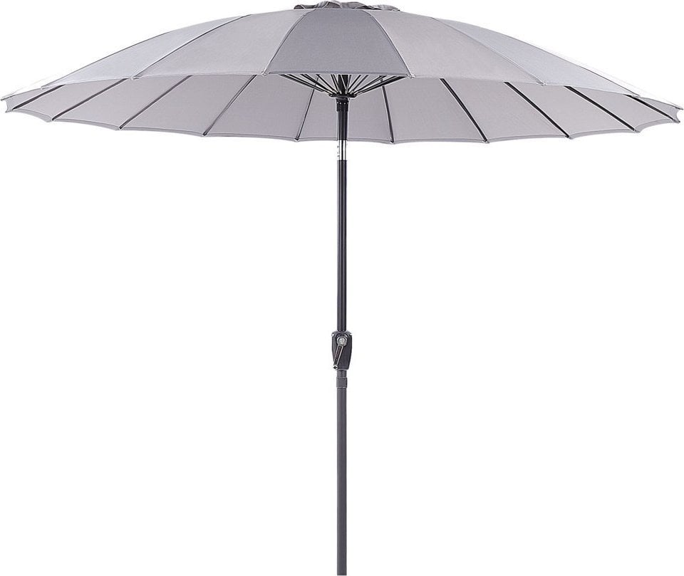 Beliani Parasol ogrodowy ⌀ 255 cm szary BAIA!