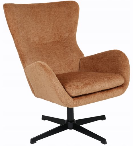 Fotel obrotowy MARTIN złoty szenil wygodny wypoczynkowy do domu biura