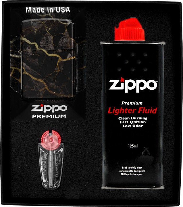 Zestaw ZIPPO Zapalniczka MARBLE DESIGN 1 Prezentowy No1