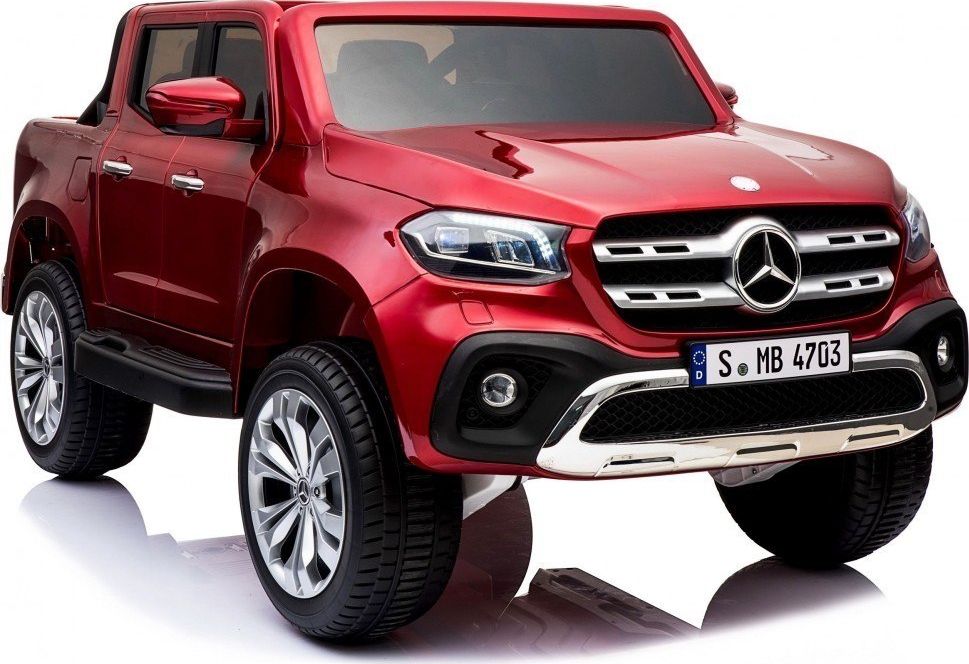 Super-Toys MERCEDES X LICENCJA, 4X4, 2x12V PANEL MP4, 5 PUNKTOWE PASY, MIĘKKIE KOŁA EVA, MIĘKKIE SIEDZENIE, LAKIER POLEROWANY, FULL OPCJA/