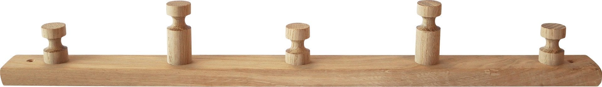 Home It Home>it® knagerække 5 knage 50×7×4 cm egetræ natur