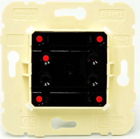 Efapel EFAPEL LOGUS90 4-KROTNY PRZYCISK SENSOROWY NISKONAPIĘCIOWY 12V-50mA /32V-18mA 21164