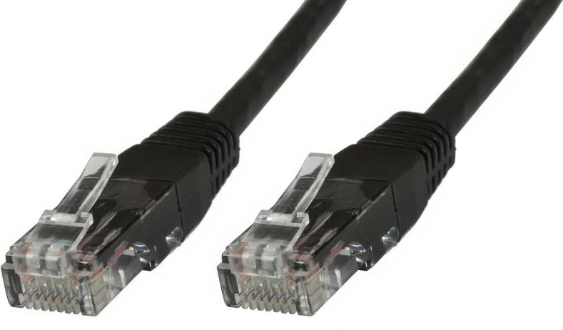 MicroConnect Patchcord U/UTP CAT6 0.25m Czarne PCV (B-UTP60025S)