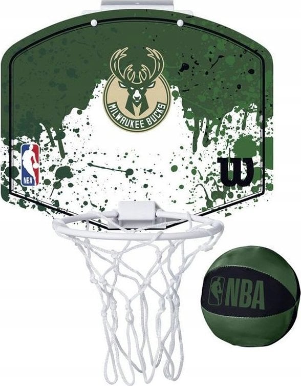 Wilson NBA Team Milwaukee Bucks Mini Hoop WTBA1302MIL Zielone One size