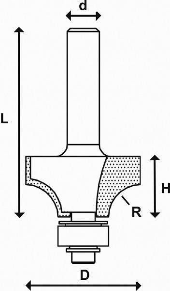 Abraboro Frez promieniowy 28,6/15,9/r 7,9 ABRABORO - TCT