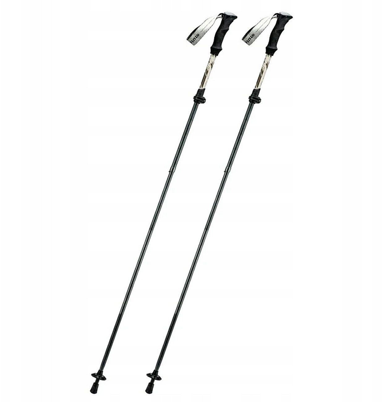 Kijki trekkingowe Qunature nordic walking aluminiowe 110 - 130 cm - brązowe