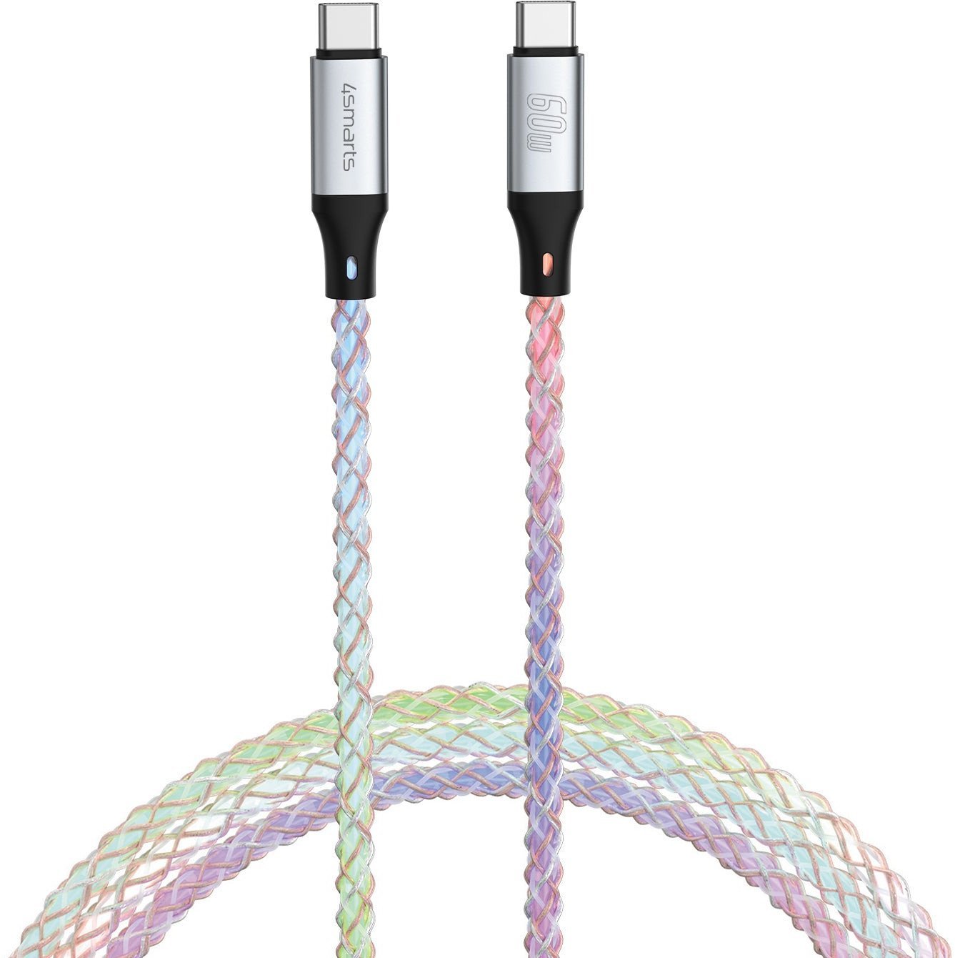 Kabel USB 4smarts USB-C - USB-C 1.5 m Wielokolorowy (541440)