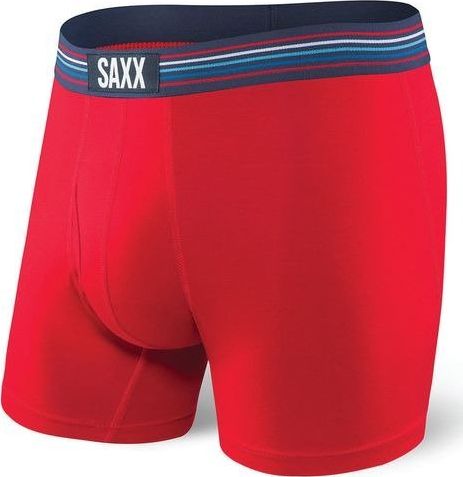 SAXX Bokserki męskie Ultra Boxer Brief Fly Red r. S