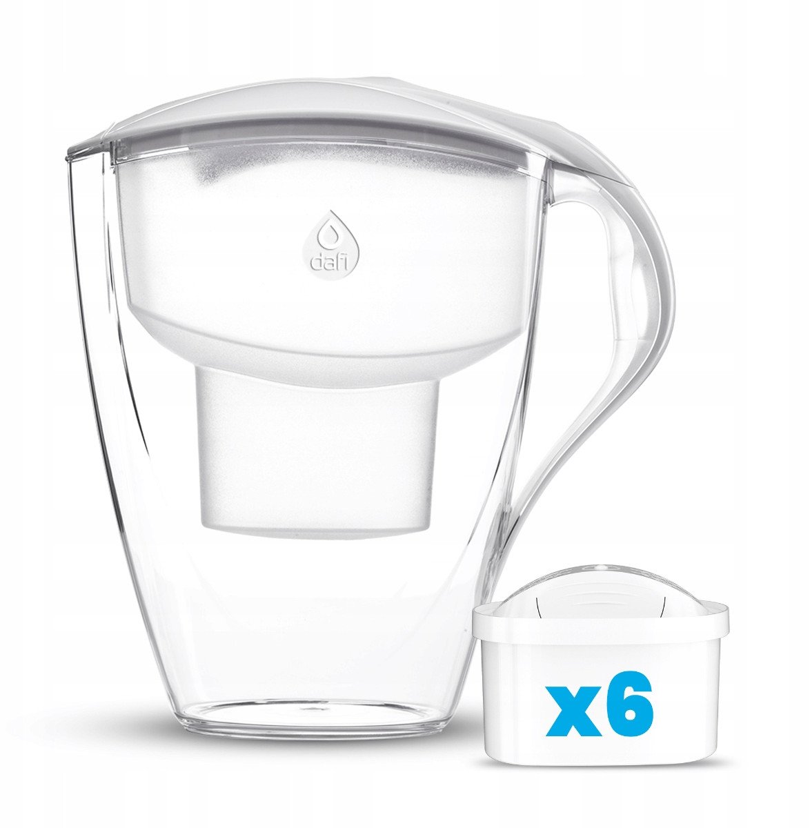 Dzbanek Dafi OMEGA biały 4 l manualny 6 xUnimax