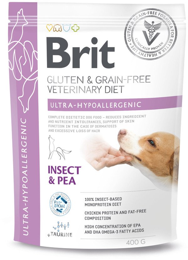 BRIT GF Veterinary Diets Dog Ultra-Hypoallergenic Insect 400g