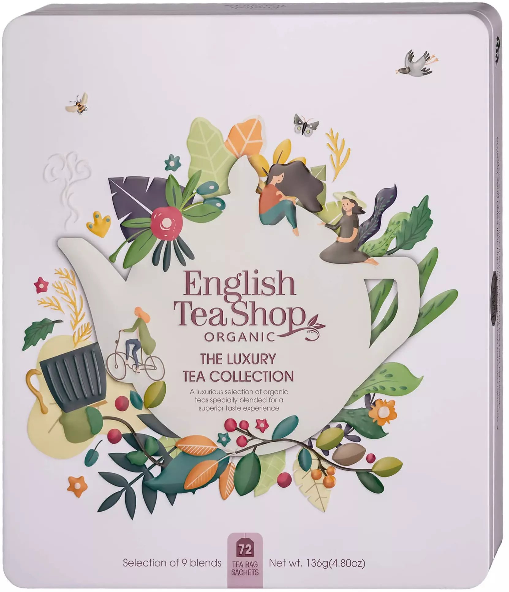 English Tea Shop Zestaw herbat The Luxury Tea Collection – 72 saszetki w metalowej puszce