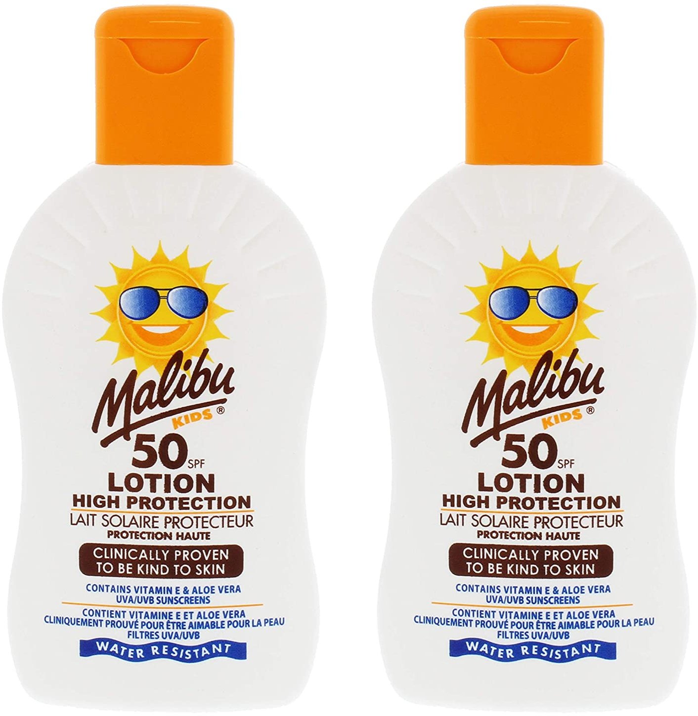 Malibu Kids Lotion Balsam Ochronny Dla Dzieci SPF50 200ml x2szt