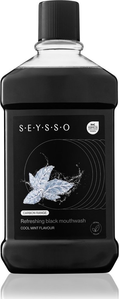 Seysso Carbon - Odświeżający Płyn do higieny jamy ustnej z Aktywnym Węglem 500ml