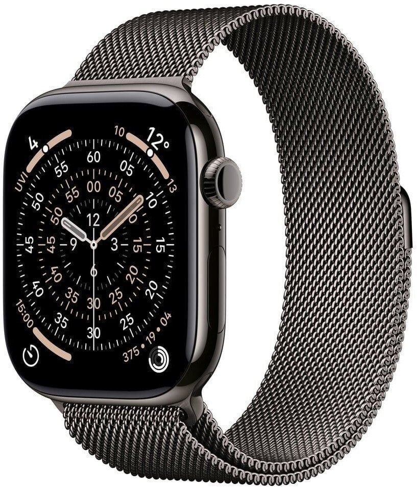 Smartwatch Apple Watch 11 GPS + Cellular 46mm Slate Titanium Milanese Loop M/L Grafitowy (MFD44ET/A)