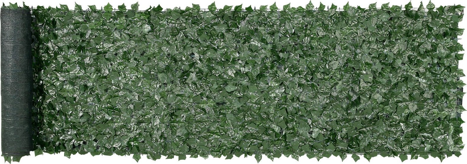 Sztuczny Żywopłot 990 x 4010 mm Mata Osłonowa z Liśćmi Bluszczu