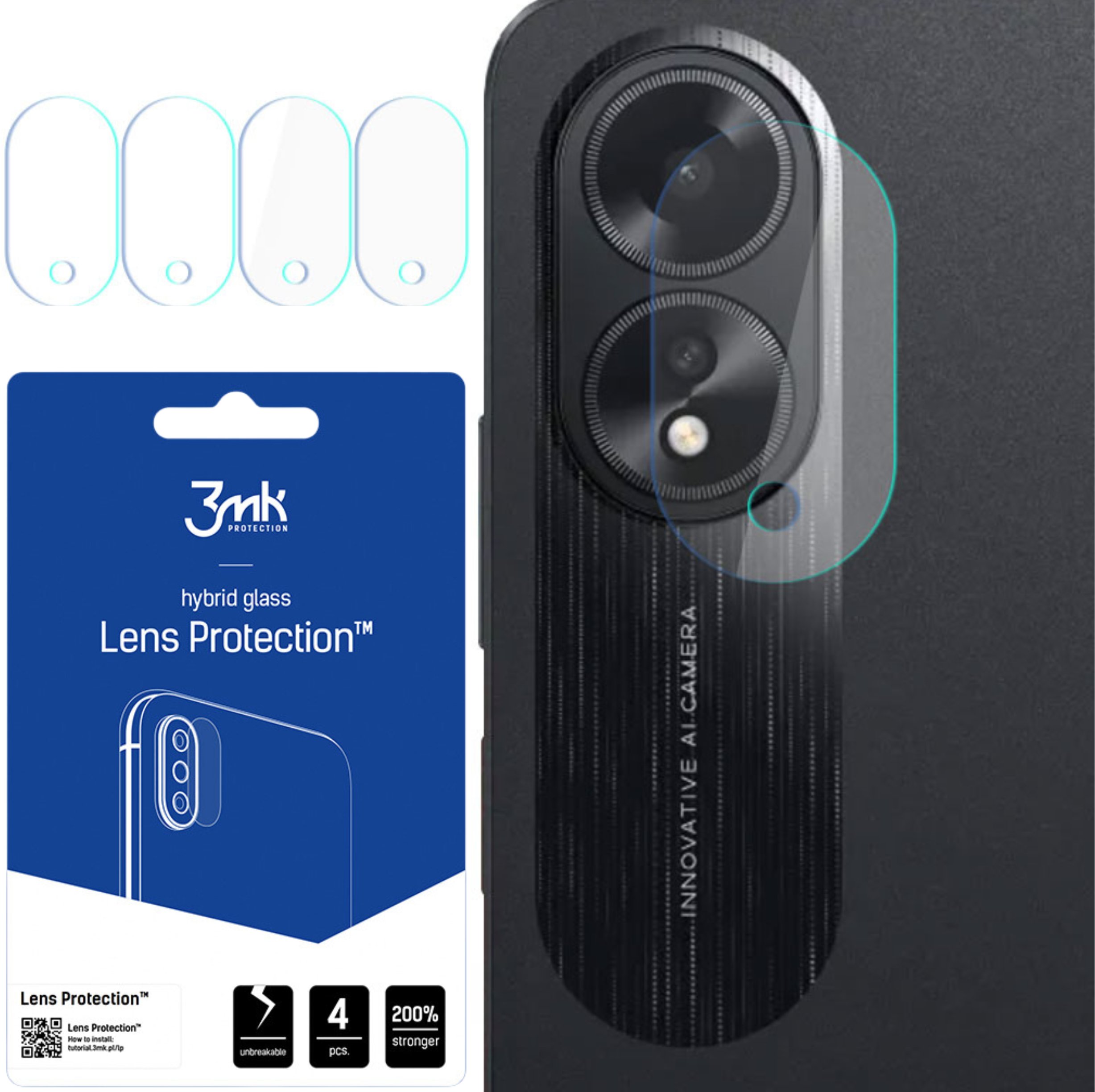 OPPO A18 - 3MK LENS PROTECTION