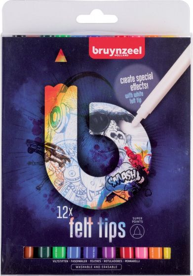 Sakura pióra filcowe Teens Super Point 12 sztuk