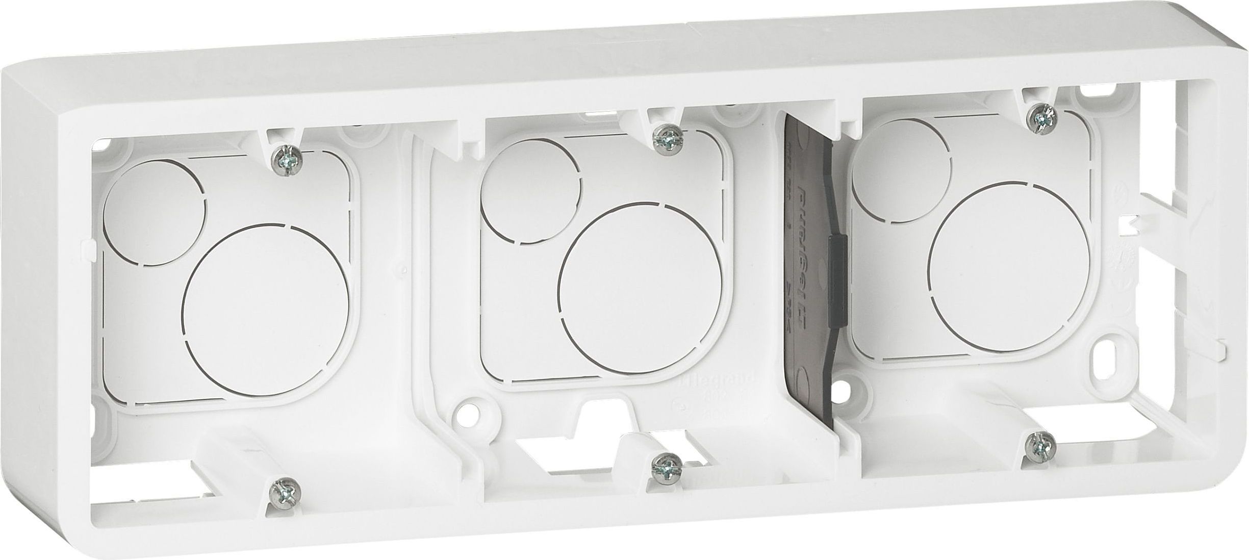 Legrand Puszka natynkowa 6-8 modułów MOSAIC pozioma biała - 080286