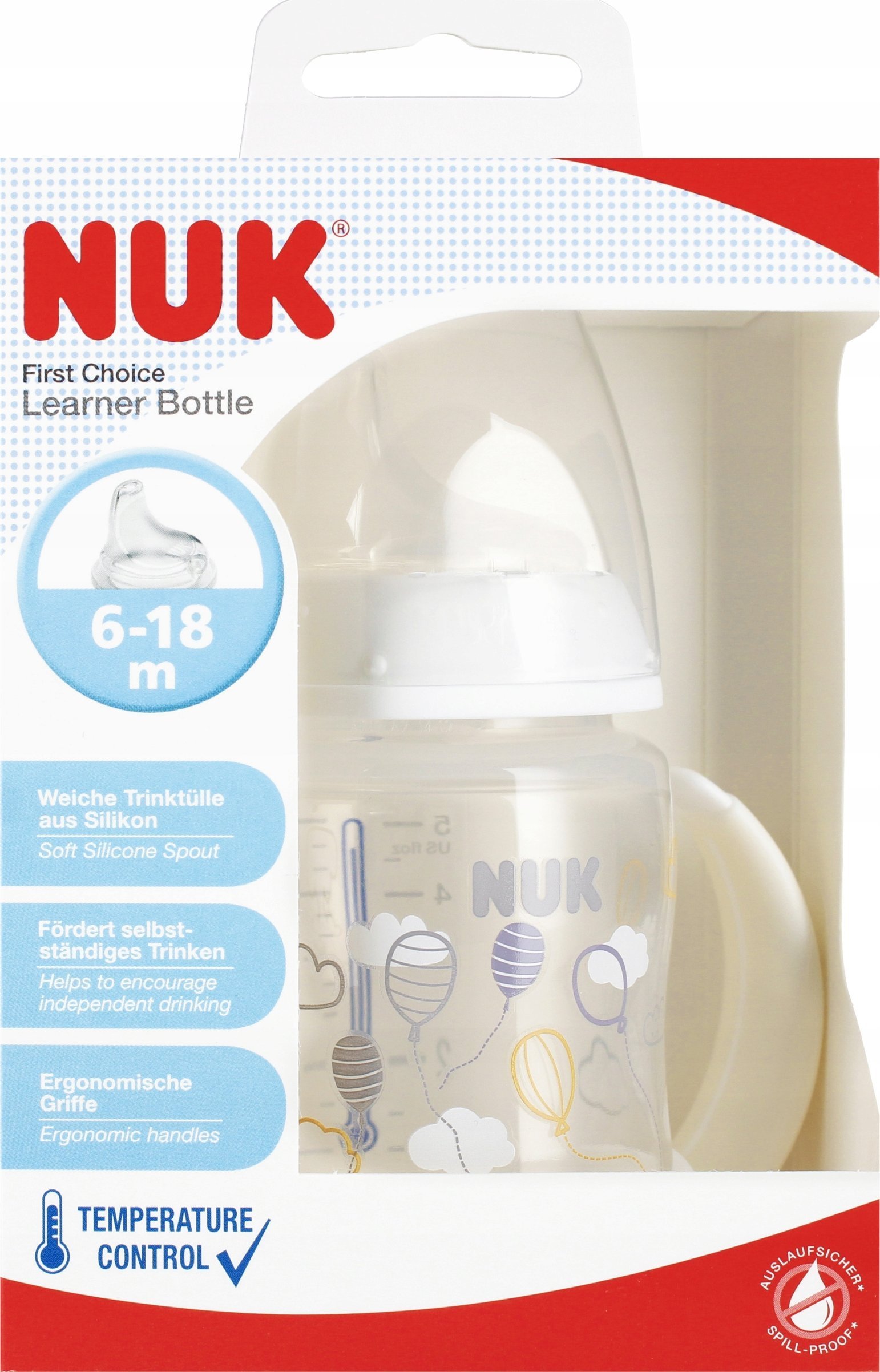 NUK NUK BUTELKA PP 150ML 6-18FC BIA 10215335 1/6