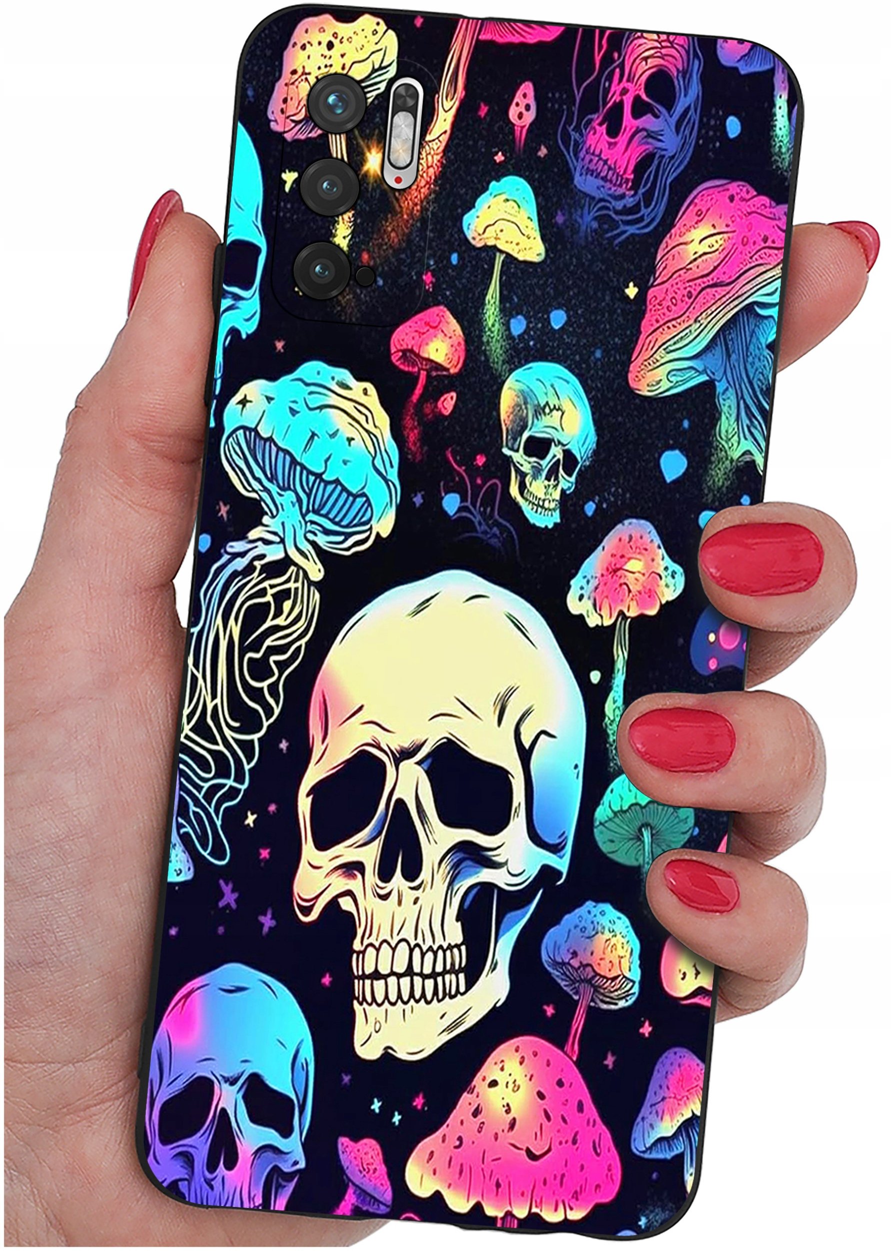 ETUI do Xiaomi Redmi Note 10 5G | WZORY | SILIKONOWE MATT CASE + SZKŁO 9H