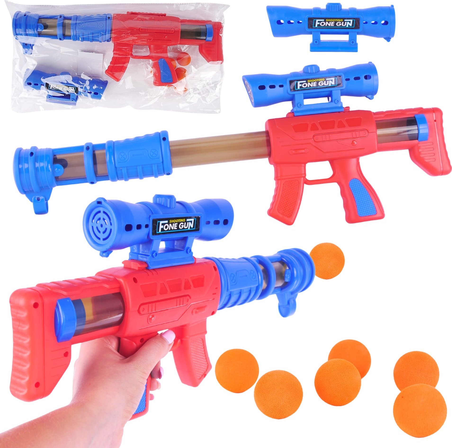 ProNice Pistolet Pneumatyczny Na Kulki Miękkie Piłeczki Broń Strzelanie Do Celu