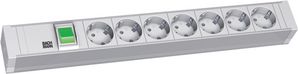 Listwa zasilająca Bachmann przeciwprzepięciowa 7 gniazd 2 m srebrna (333.600)