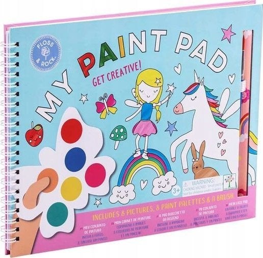 Tęczowe Wróżki. Kreatywne kolorowanki z farbkami