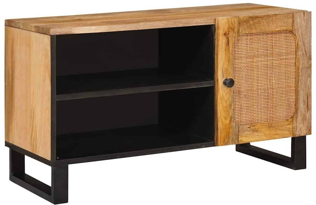 vidaXL Szafka pod telewizor Brązowy 80 x 31,5 x 46 cm Drewno mango