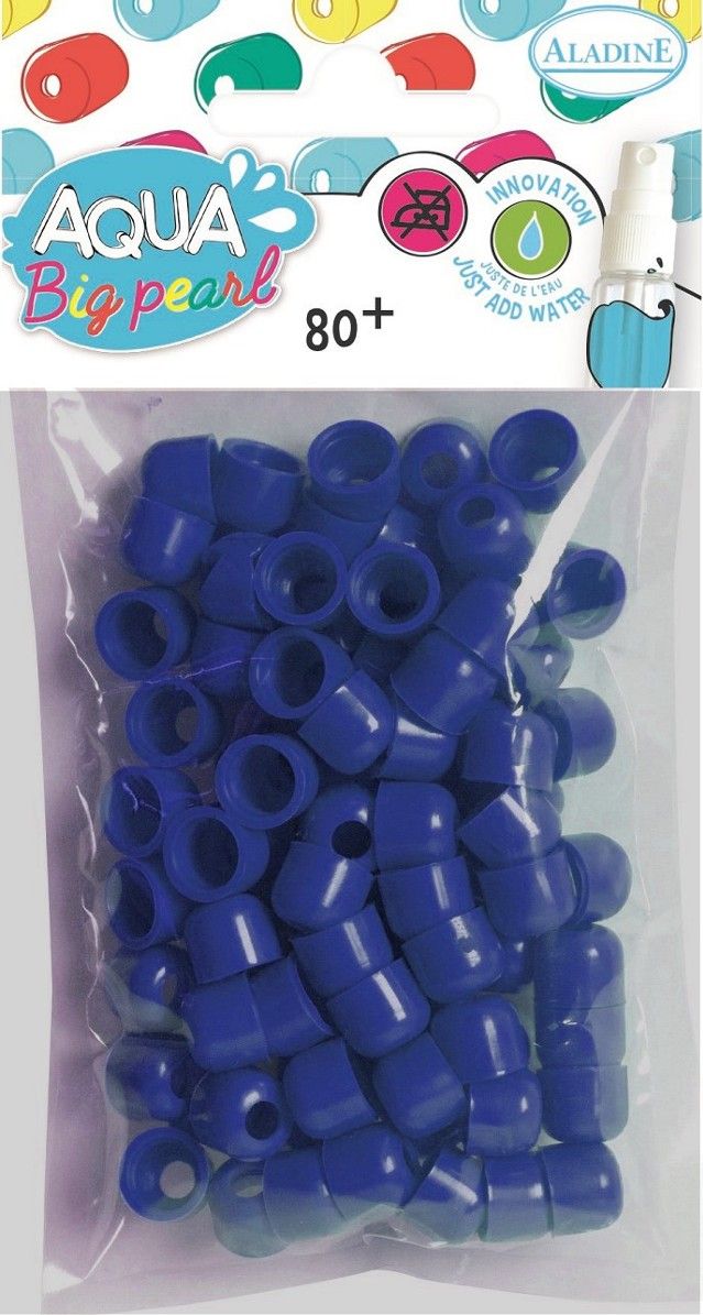 Aladine Koraliki Aqua Big pearl 80szt. Granatowe